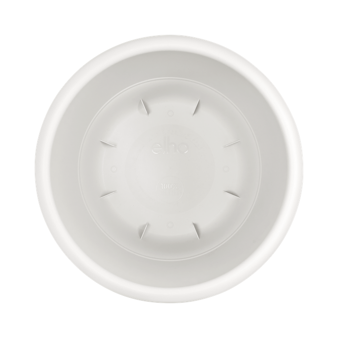 amiga round 25cm silky white